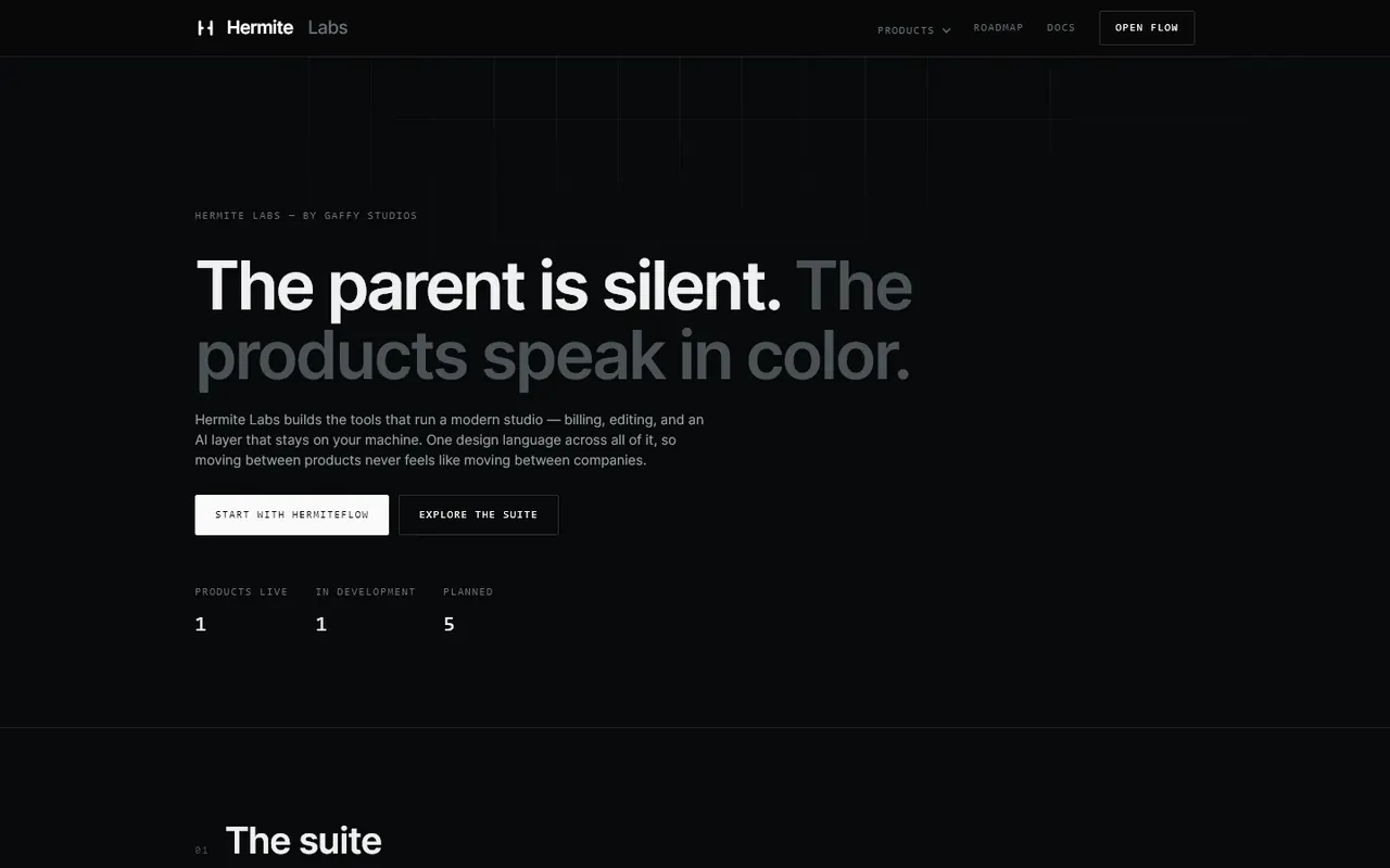 Hermite Labs homepage